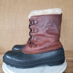 Men's 12 Kamik Canada Everest Wool Lined Leather Hunting Snow Winter Duck Boots